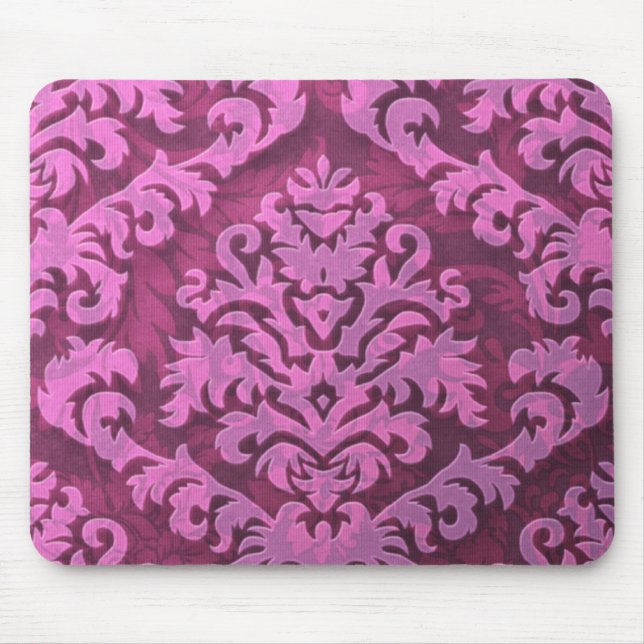 Tapis De Souris Velours de coupe de damassé, feuille de relief (Devant)
