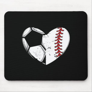 Tapis De Souris Vendre Amant Cœur Joueur De Football Cadeau Équipe