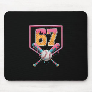 Tapis De Souris Vendre le numéro de goutte 67 Amusant Six Sept 6 7
