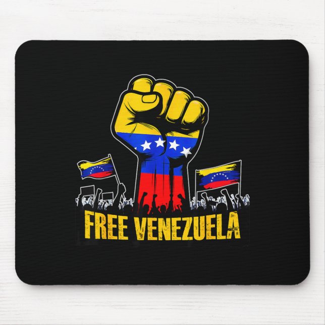 Tapis De Souris Venezuela Flag Venezuela Libre 2026  (Devant)