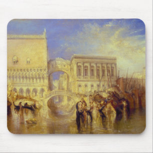 Tapis De Souris Venise, le pont des soupirs par J.M.W. Turner