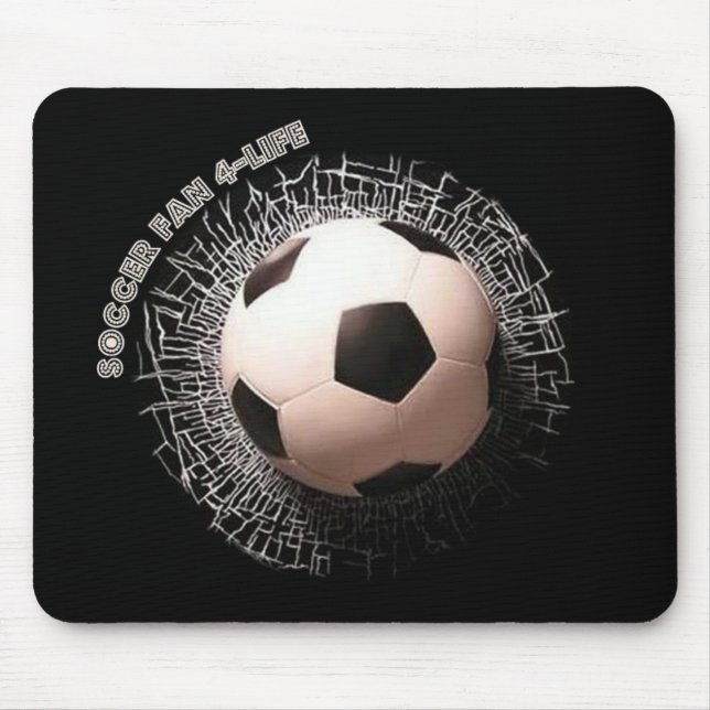 Tapis De Souris Ventilateur de soccer Motif de balle Souris (Devant)