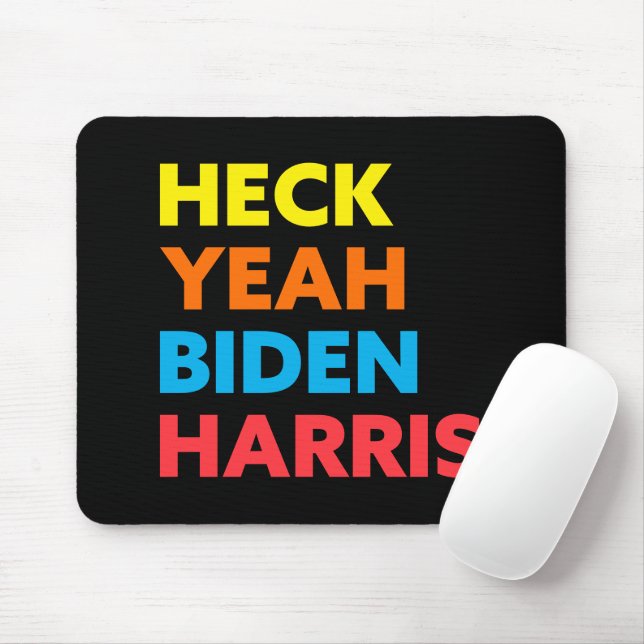 Tapis De Souris Vérifier les couleurs personnalisées de Biden Harr (Avec souris)