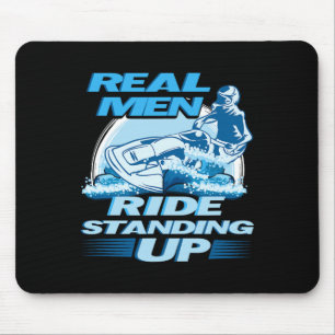 Tapis De Souris Véritable Homme Ride Debout Jet Ski Design