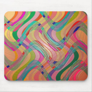 Tapis De Souris Verre coloré Art Abstrait moderne