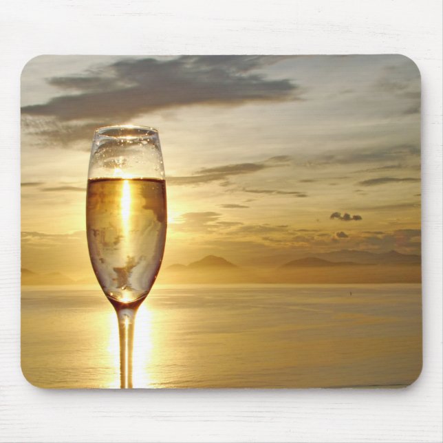 Tapis De Souris verre de champagne (Devant)