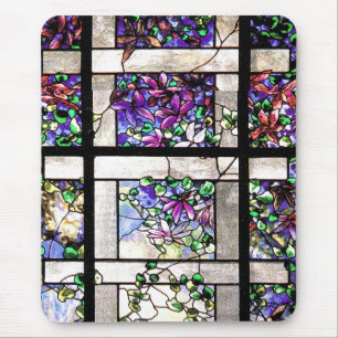 Tapis De Souris Verre souillé Mousepad floral