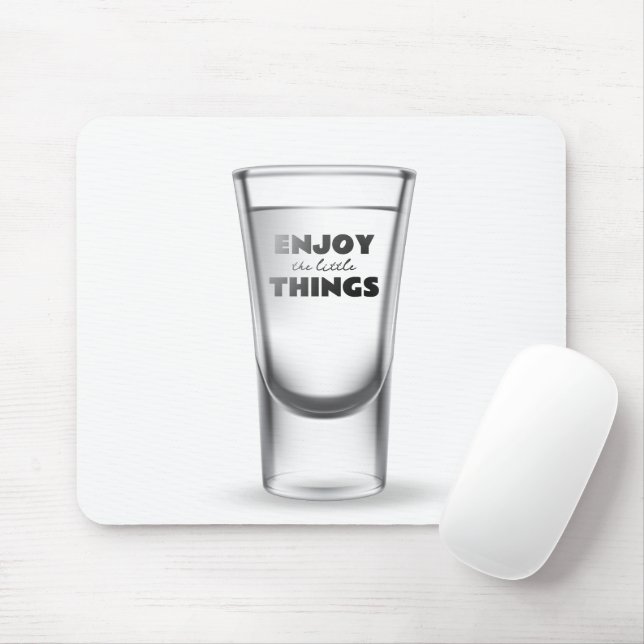 Tapis De Souris Verre Tiré Sur Blanc (Avec souris)