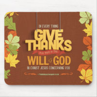 Vers de bible de 5h18 de Mousepad reconnaissant -
