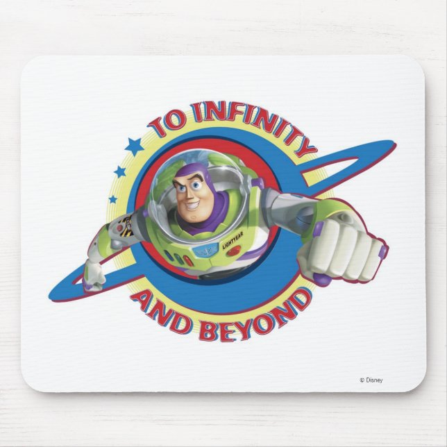 Tapis De Souris Vers l'infini et au-delà Logo Disney (Devant)
