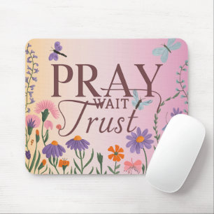 Tapis De Souris Verset biblique inspirant/Écriture Mousepad