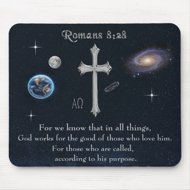 Tapis De Souris verset de la Bible (Devant)