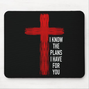 Tapis De Souris Verset de la Bible de la Croix de Jésus Longue man