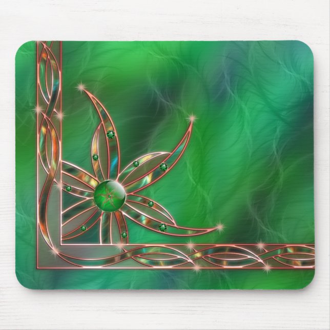 Tapis De Souris Vert comme herbe Mousepad (Devant)