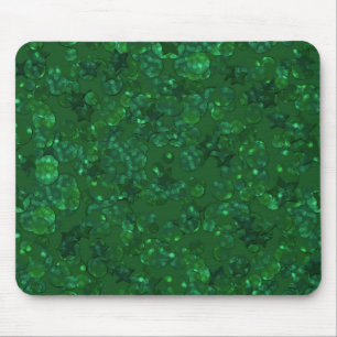 Tapis De Souris Vert, confetti, parties scintillant