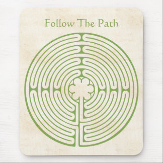 Tapis De Souris Vert de labyrinthe de Chartres