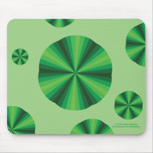 Tapis De Souris Vert Mousepad d'illusion optique