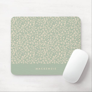 Tapis De Souris Vert sauge botanique personnalisé 