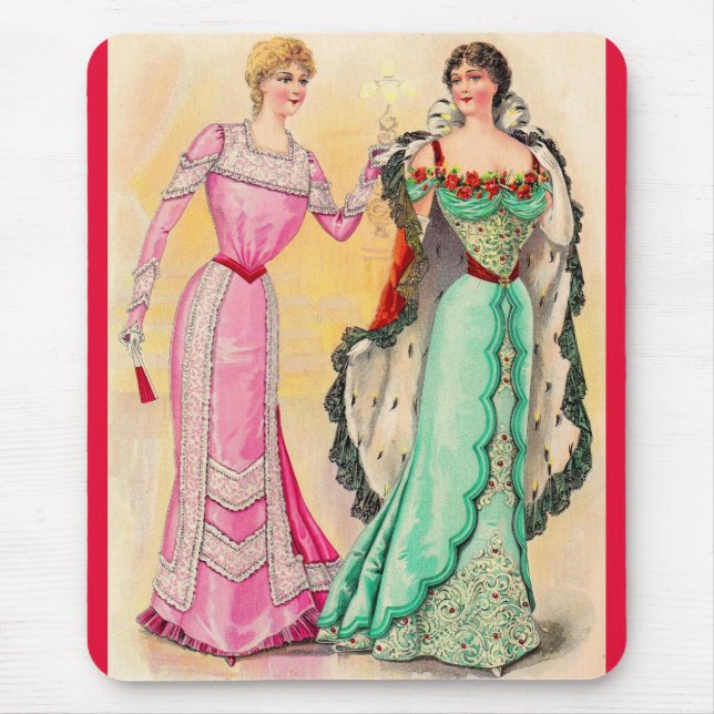 Tapis De Souris Vêtements de soirée victoriens (Devant)