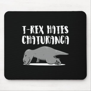 Tapis De Souris Vêtements de yoga de T-rex dinosaure drôle Cadeau 
