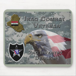 Tapis De Souris Vétéran de combat de la 2e division d'infanterie e