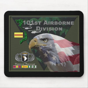 Tapis De Souris Vétéran de la 101e division aéroportée au Vietnam