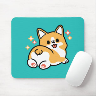 Tapis De Souris Vibes Corgi Butt et Nap - Joli chien couché