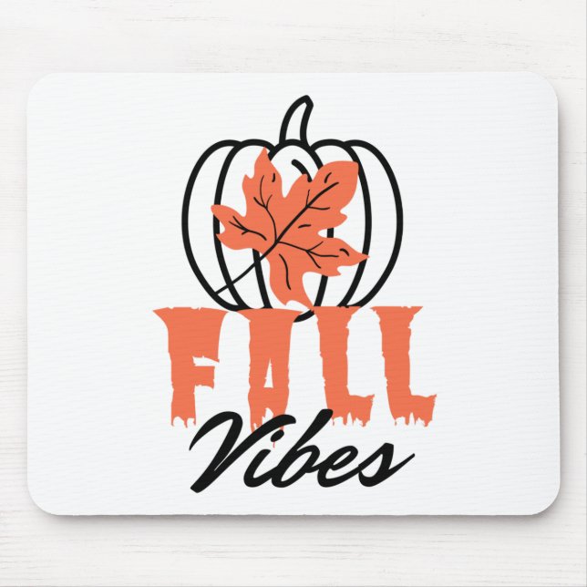 Tapis De Souris Vibes d'automne (Devant)