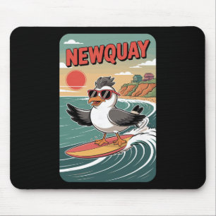 Tapis De Souris Vibes de la plage de Newquay, coucher de soleil ré