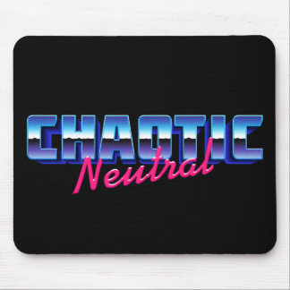 Tapis De Souris Vibes neutres chaotiques des années 80