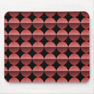 Tapis De Souris Vibrant Maroon Retro Flair Mousepad