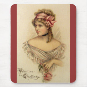 Tapis De Souris Victorian Valentine Salutations Mousepad