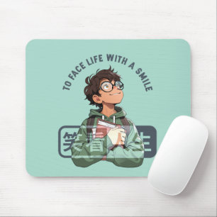 Tapis De Souris Vie faciale avec un sourire (2)  