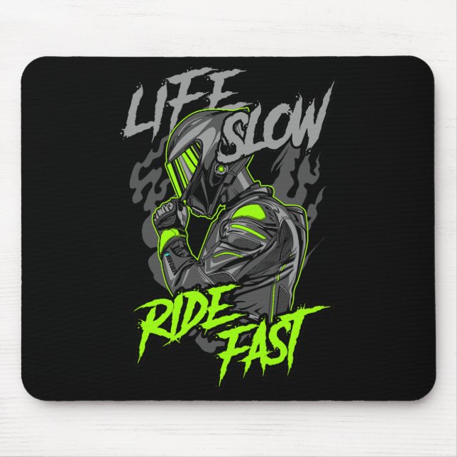 TAPIS DE SOURIS VIE LENTE MODE DE VIE RAPIDE (Devant)
