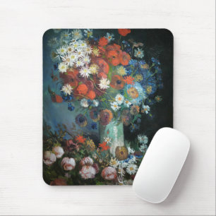 Tapis De Souris Vie morte avec Fleurs de prairie Vincent van Gog