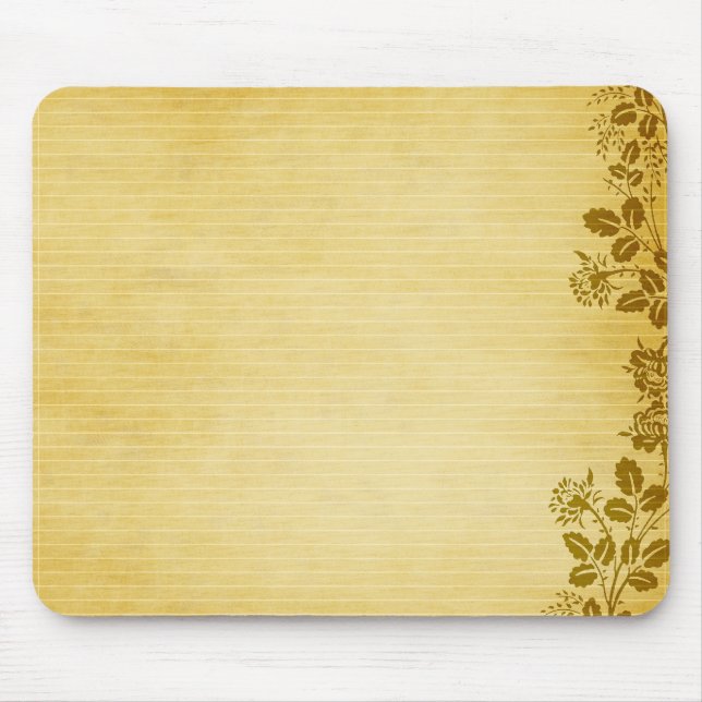 Tapis De Souris Vieil arrière - plan de papier de note (Devant)