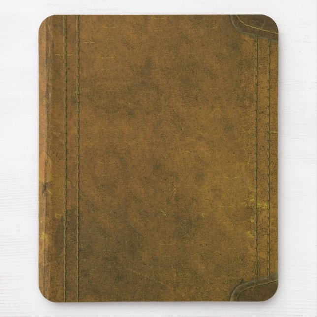 Tapis De Souris vieille couverture de livre en cuir (Devant)