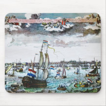 Vieille image Mousepad d'Amsterdam de voile