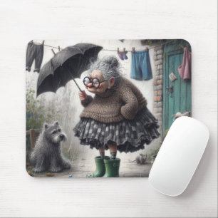 Tapis De Souris Vielle caricature