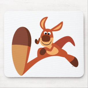 Tapis De Souris "Viens ! !" Carton mignon Kangaroo Mousepad