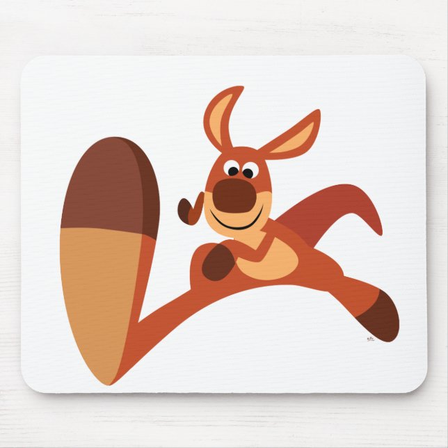 Tapis De Souris "Viens ! !" Carton mignon Kangaroo Mousepad (Devant)