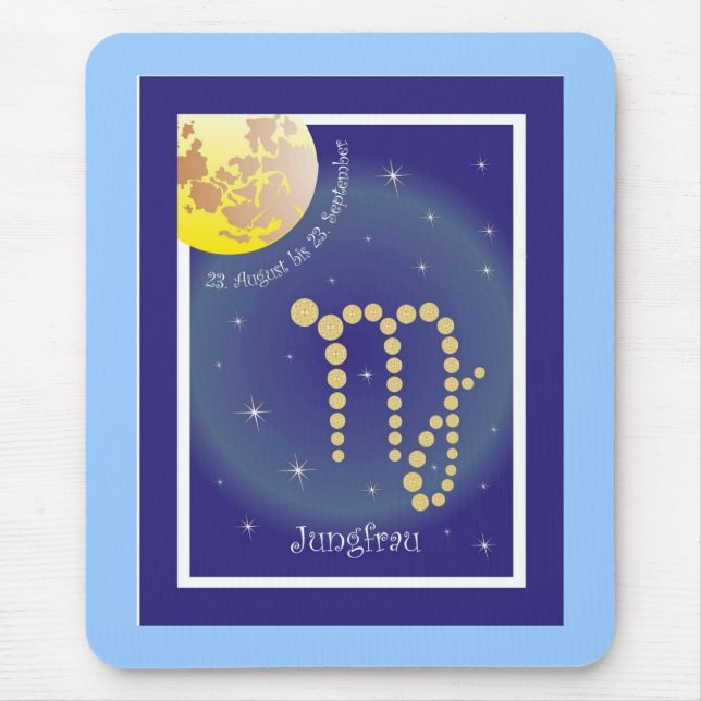 Tapis De Souris Vierge du 23 août au 23 septembre (Devant)