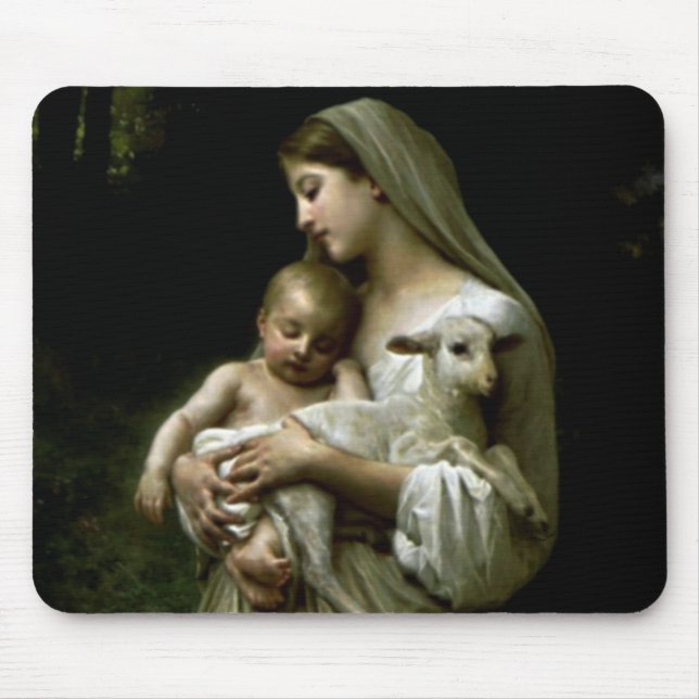 Tapis De Souris Vierge Marie béni - mère de Dieu (Devant)