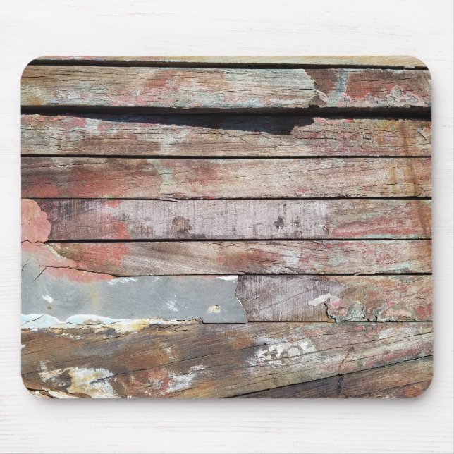 Tapis De Souris Vieux bois rustique bateau en bois plank (Devant)