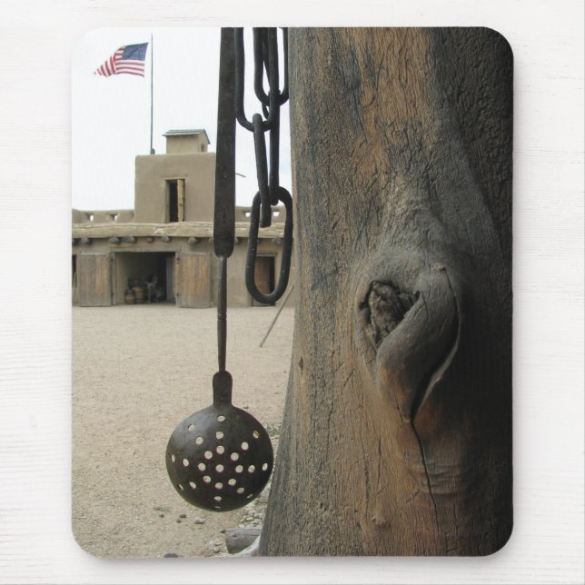 Tapis De Souris Vieux fort Mousepad de penchants (Devant)