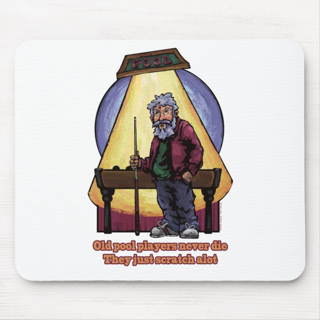 Tapis De Souris Vieux joueurs de piscine (Devant)