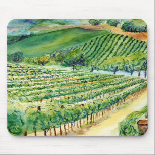 Tapis De Souris Vignoble californien Mousepad
