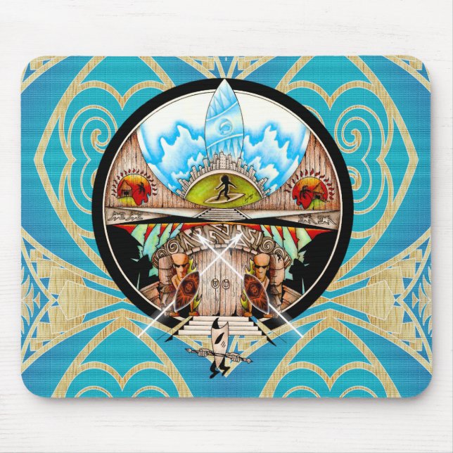 Tapis De Souris Village de Tiki (Devant)