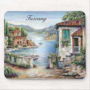 Tapis De Souris Villas toscanes par le lac