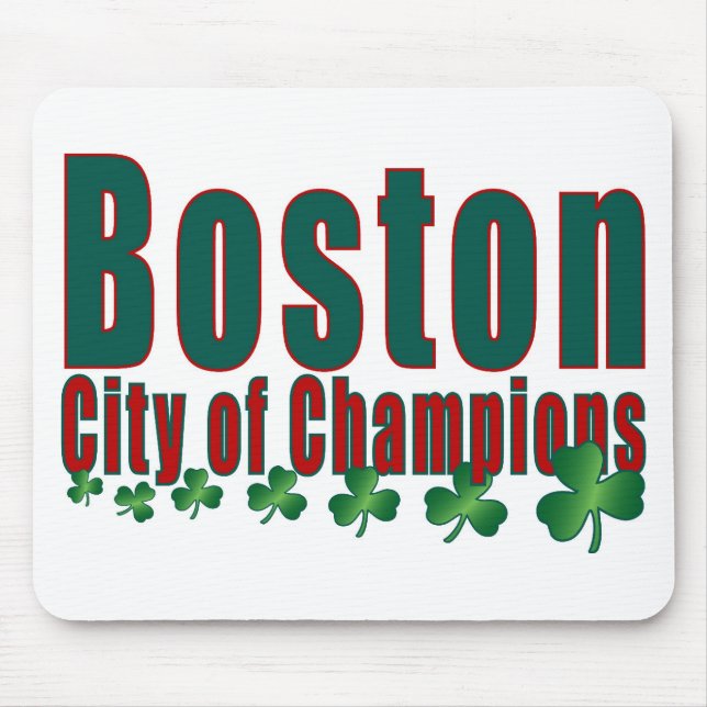 Tapis De Souris Ville de Boston des champions (Devant)